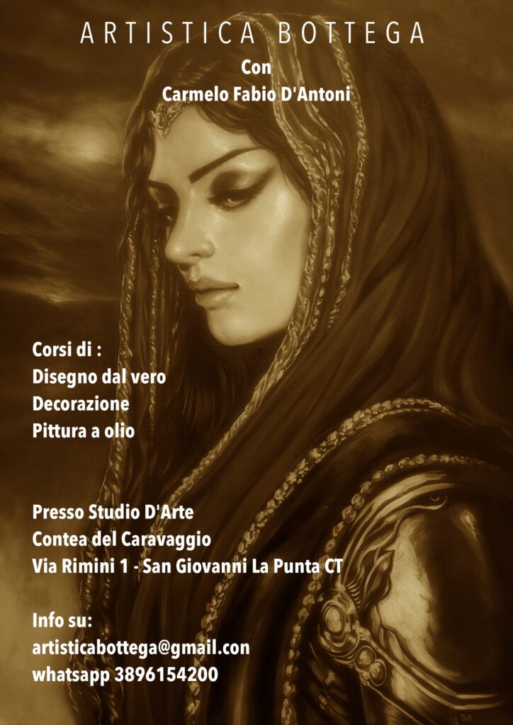 Tecniche insegnate: Disegno dal Vero,Progettazione,Pittura a Olio,Pittura Acrilica,Pittura Antica,Decorazione.
